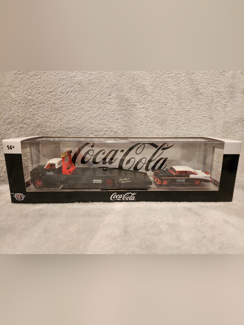 M2 Machines Coca Cola Haulers 1968 Chevrolet C60 Truck & 1956 Bel Air CHASE